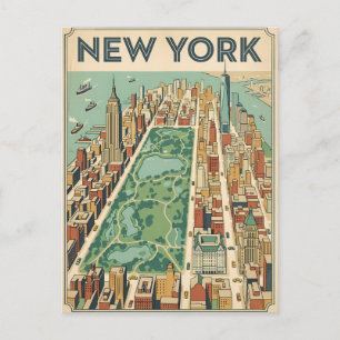 Reisprentbriefkaart New York City Briefkaart