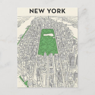 Reisprentbriefkaart New York City Briefkaart