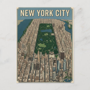 Reisprentbriefkaart New York City Briefkaart