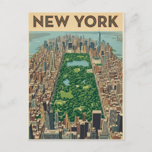 Reisprentbriefkaart New York City Briefkaart