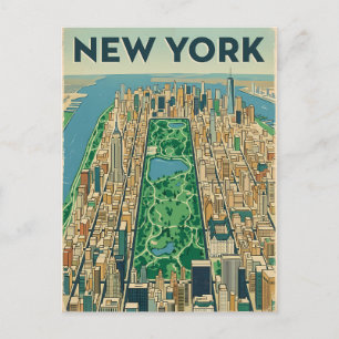 Reisprentbriefkaart New York City Briefkaart