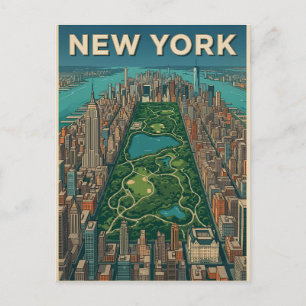 Reisprentbriefkaart New York City Briefkaart