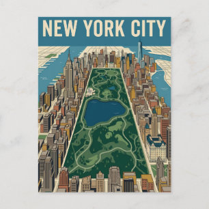 Reisprentbriefkaart New York City Briefkaart
