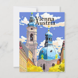 Reisprentbriefkaartkunst Wenen, Oostenrijk Reis Ku Briefkaart