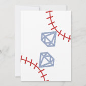 Reisprogramma voor vrijgezellenweekend honkbal kaart (Achterkant)