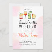 Reisprogramma vrijgezellenfeest cocktail drankjes kaart (Voorkant)