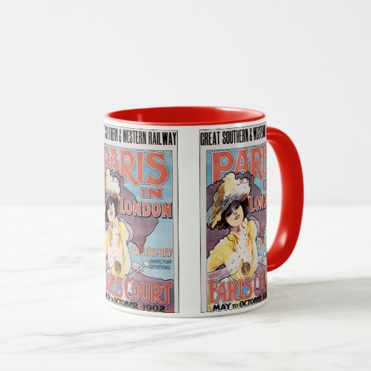 Reisreclame uit het verleden, Parijs in Londen Tre Mok (Voorkant rechts)