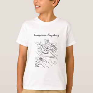 Reisreis Kangaroo Black Cartoonish T-shirt