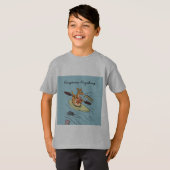 Reisreis Kangaroo Blue Cartoonish T-shirt (Voorkant volledig)