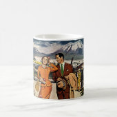 Reisreizen, Toeristen op het platform van de lucht Koffiemok (Center)