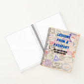 Reisreizen, vakantieoorden, scrapbook notitieboek (Binnen)