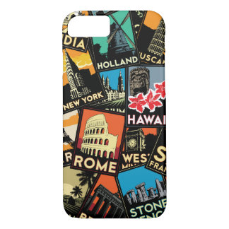 Reisretro Europe azië usa Case-Mate iPhone Case