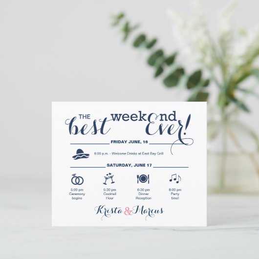 Reisroute voor marinescheepvaart en Blush Wedding  (Staand voorkant)