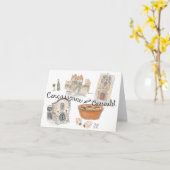 Reisschets Notecard: Cassoulet in Carcassonne Kaart (Gele Bloem)
