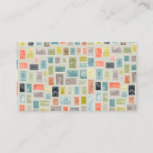 Reisschrijver/Blogger Stamp Thed Cards Visitekaartje (Achterkant)