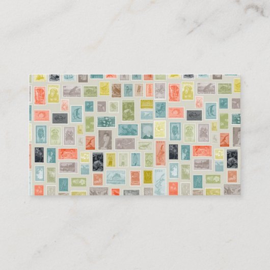 Reisschrijver/Blogger Stamp Thed Cards Visitekaartje (Achterkant)