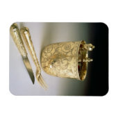 Reisset van een mes, vork, lepel en bekerglas magneet (Horizontaal)