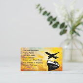 Reisspecialist en agent Sunset Visitekaartjes (Staand voorkant)