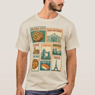 Reissteden  Postzegel Esthetisch T-shirt