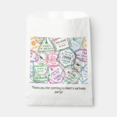 Reisstempels Verjaardagsfeest Bedankzakje (Voorkant)