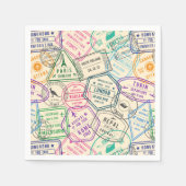 Reisstempels Verjaardagsfeest Servet (Voorkant)