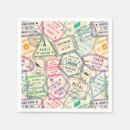 Reisstempels Verjaardagsfeest Servet