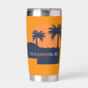 Reisstijl geïsoleerde drinkbeker