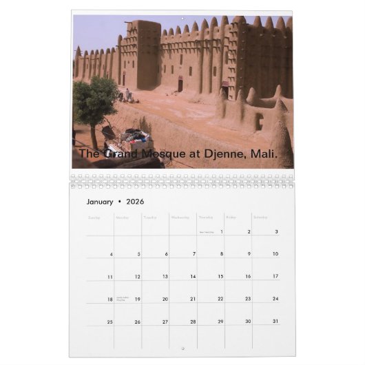 Reist met mijn camera kalender (Jan 2026)