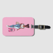 Reistas met de tekst "I Love to Travel" Bagagelabel (Voorkant (horizontaal))