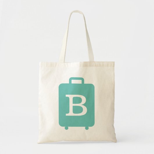 Reistas met eigen monogram voor weekendtrip tote bag (Voorkant)