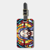 Reistas met Jezus Christus - Christelijke Aanpassi Bagagelabel (Voorkant verticaal)
