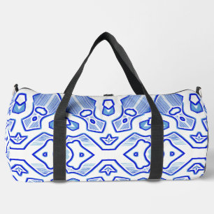 Reistas, Modern blauw & wit klassiek ontwerp Plunjezak