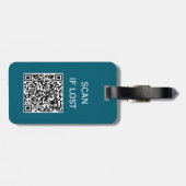 Reistas scanner voor als QR-code verloren is telef Bagagelabel (Achterkant horizontaal)
