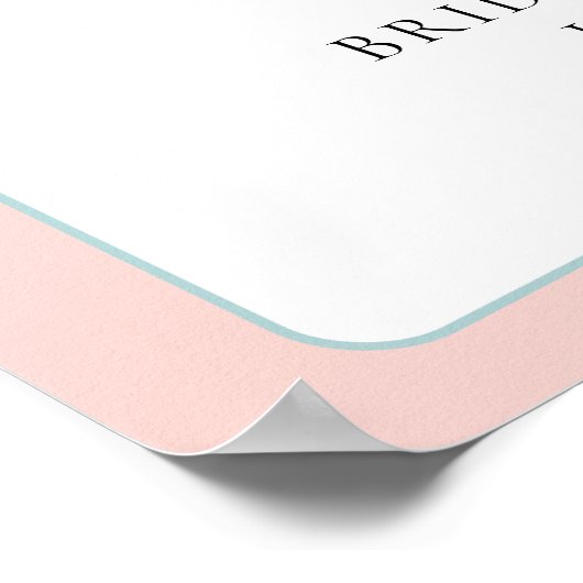 Reistas Trousseaus Van Mejuffrouw naar Mevrouw Bru Poster (Hoek)