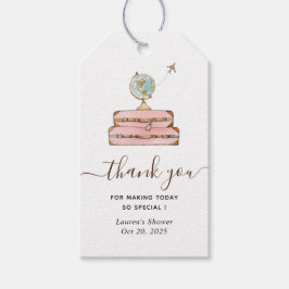 Reistassen Bruids douche Dank je Cadeaulabel