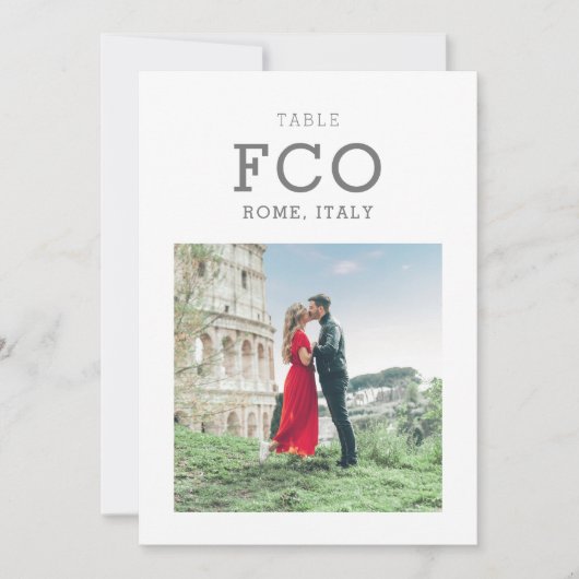 Reisthema Bestemming Fotolijst nummer Kaart (Voorkant)