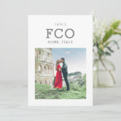 Reisthema Bestemming Fotolijst nummer Kaart (Staand voorkant)