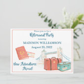 Reisthema bij pensionering kaart (Staand voorkant)