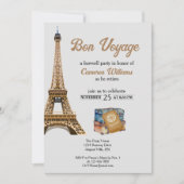 Reisthema Bon Voyage Eifel Tower Kaart (Voorkant)