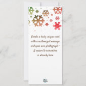 Reisthema kerstfeestdag fotokaart feestdagenkaart (Achterkant)