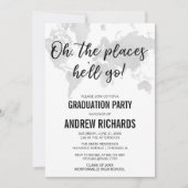 Reisthema Oh de plaatsen waar hij zal gaan afstude Kaart (Voorkant)