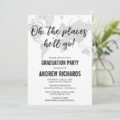 Reisthema Oh de plaatsen waar hij zal gaan afstude Kaart (Staand voorkant)
