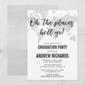 Reisthema Oh de plaatsen waar hij zal gaan afstude Kaart (Voorkant / Achterkant)