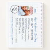 Reisthema Ontvankelijk gastboek Notitieboek (Achterkant)