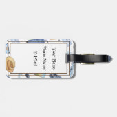 Reisthema Patroon AcrylBagagelabel Bagagelabel (Achterkant horizontaal)