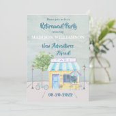 Reisthema Pensioenpartij Kaart (Staand voorkant)