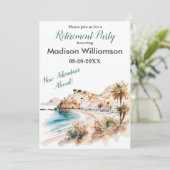 Reisthema Pensioenpartij Kaart (Staand voorkant)