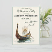 Reisthema Pensioenpartij Kaart (Staand voorkant)