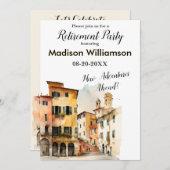 Reisthema Pensioenpartij Kaart (Voorkant / Achterkant)