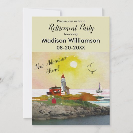 Reisthema Pensioenpartij Kaart (Voorkant)